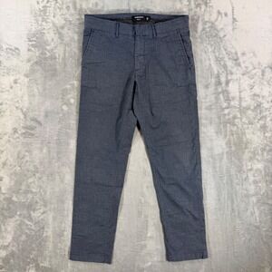 Nordstrom Slim Fit Chino Pants Men's Size 30x30 Blue Coolmax Tech Pants